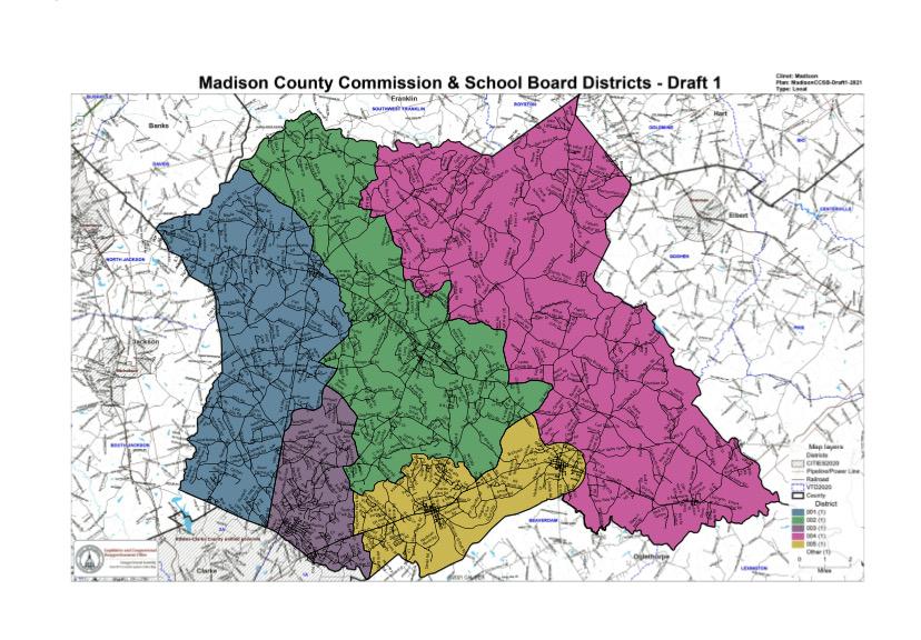 Madison County Districts Map